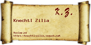 Knechtl Zilia névjegykártya
